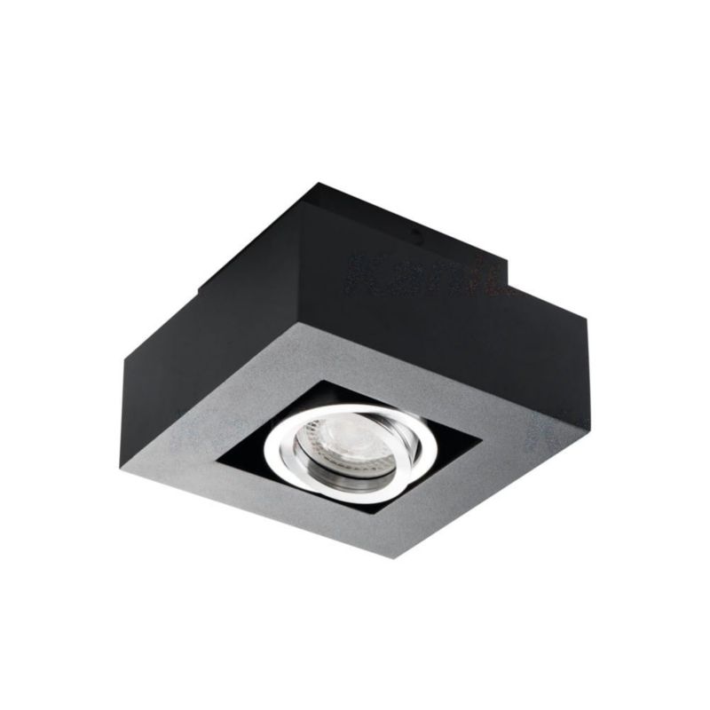 Reflektor spot Kanlux Stobi  czarny  1 x GU10 x 25W IP20 wym: 14 x 14 cm - 1 szt.