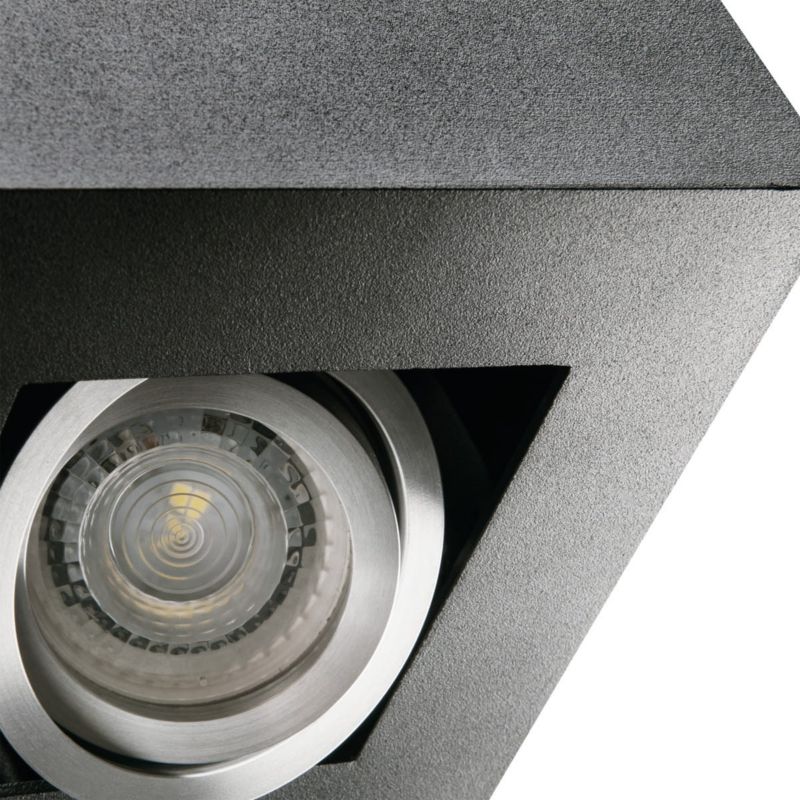 Reflektor spot Kanlux Stobi  czarny  1 x GU10 x 25W IP20 wym: 14 x 14 cm - 1 szt.