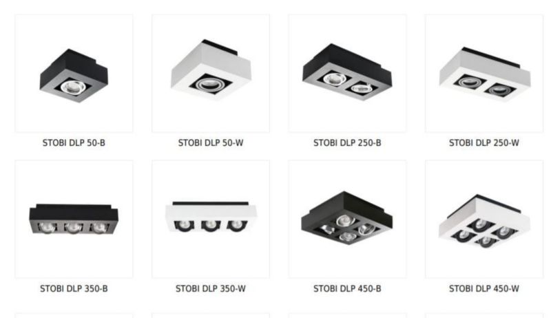 Reflektor spot Kanlux Stobi  czarny  1 x GU10 x 25W IP20 wym: 14 x 14 cm - 1 szt.