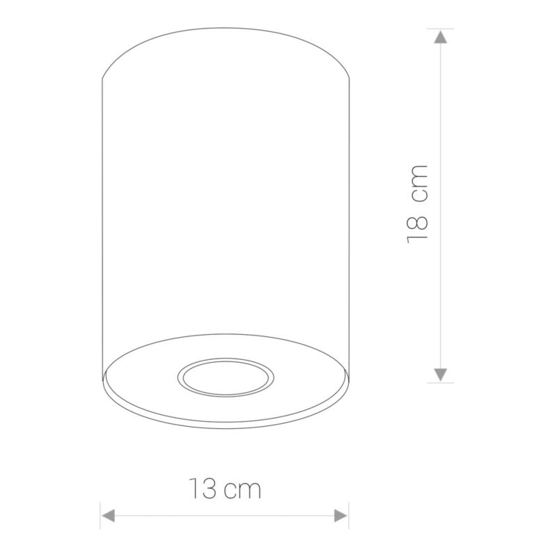 Reflektor spot Nowodvorski Lighting POINT grafit 1xGU10x35W IP20 wym:18x13x13cm - 1 szt.