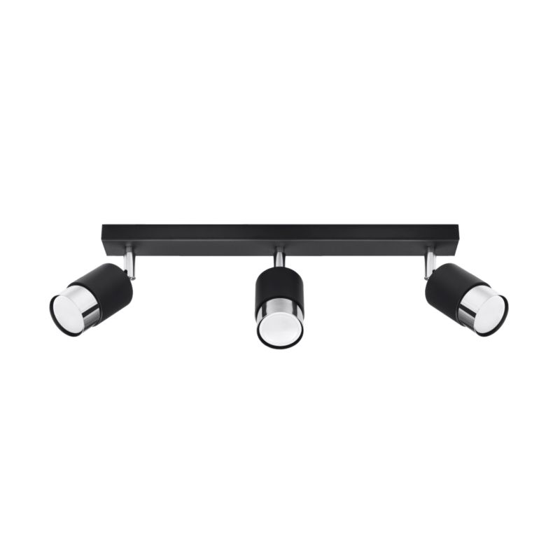 Reflektor spot Pure Lume OSCURO czarny-chromowany 3xGU10x10W IP20 wym:18x5x45cm - 1 szt.