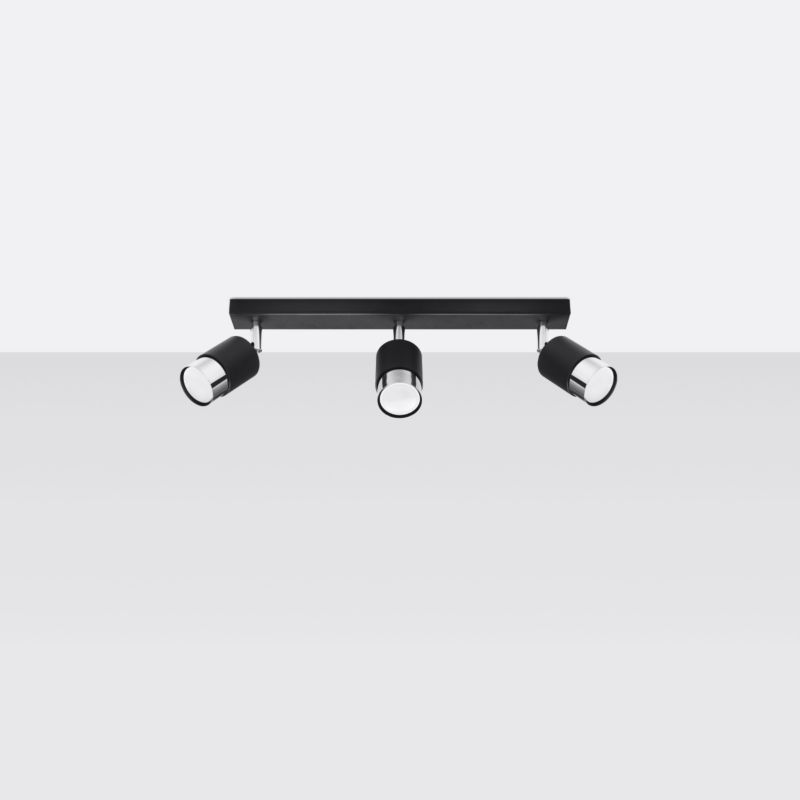 Reflektor spot Pure Lume OSCURO czarny-chromowany 3xGU10x10W IP20 wym:18x5x45cm - 1 szt.