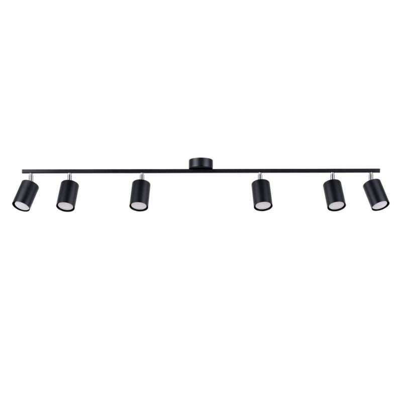 Reflektor spot Sollux Lighting Lemmi czarny  6 x GU10 x  IP20 wym: 20 x 24 x 135 cm - 1 szt.