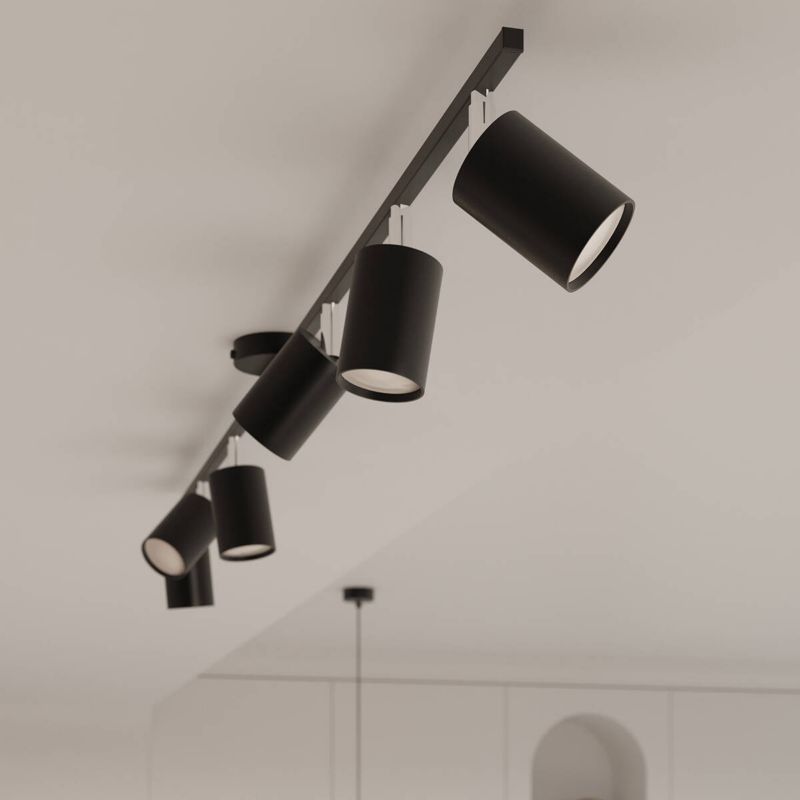 Reflektor spot Sollux Lighting Lemmi czarny  6 x GU10 x  IP20 wym: 20 x 24 x 135 cm - 1 szt.