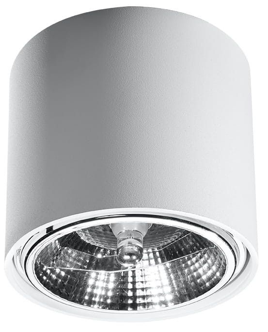 Reflektor spot Sollux Lighting Tiube  biały  1 x GU10 x 40W IP20 wym: 12 x 12 cm - 1 szt.