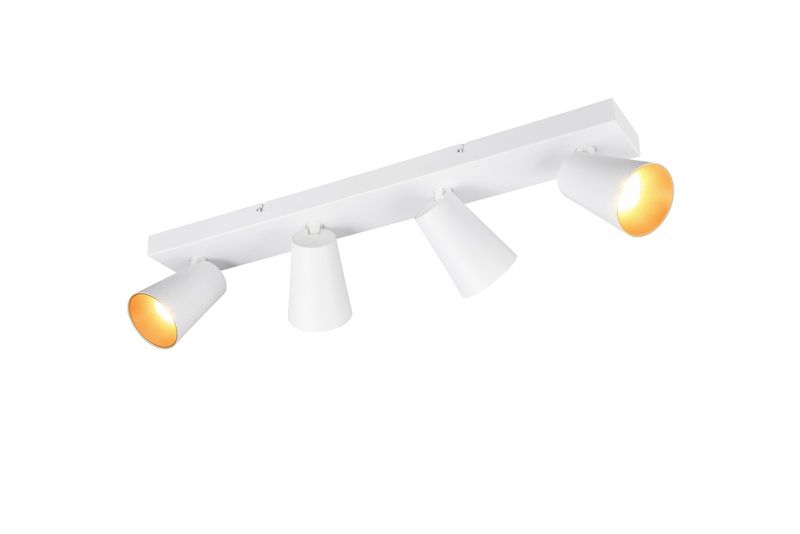 Reflektor spot stożkowe klosze Trio SHARP biały 4xGU10x10W IP20 wym:16x64x8cm - 1 szt.
