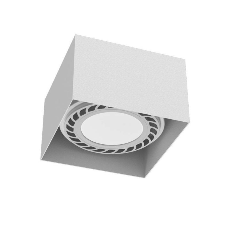 Reflektor sufitowy Brosline Cage biały  1 x GU10 x 18W IP20 wym: 8,5 x 12,2 x 12,2 cm - 1 szt.