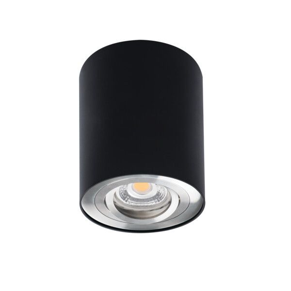 Reflektor sufitowy Kanlux Bord czarno-srebrny  1 x GU10 x 10W IP20 wym: 12,5 x 9,5 cm - 1 szt.