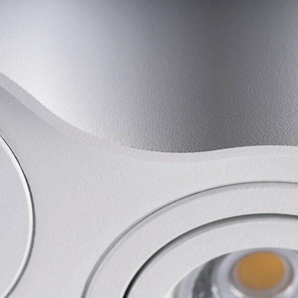 Reflektor sufitowy Kanlux Bord czarno-srebrny  1 x GU10 x 10W IP20 wym: 12,5 x 9,5 cm - 1 szt.