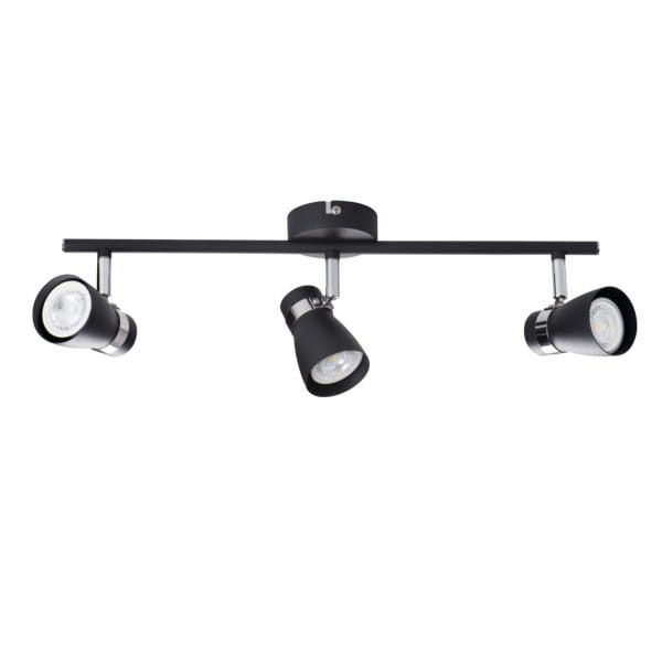 Reflektor sufitowy Kanlux Enali  czarny-chromowany  3 x GU10 x 35W IP20 wym: 8 x 47 cm - 1 szt.