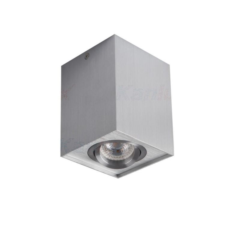 Reflektor sufitowy Kanlux Gord aluminiowy  1 x GU10 x 25W IP20 wym: 10 x 10 cm - 1 szt.
