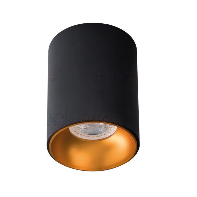 Reflektor sufitowy Kanlux Riti złoto-czarny  1 x GU10 x 25W IP20 wym: 9 x 9 cm - 1 szt.