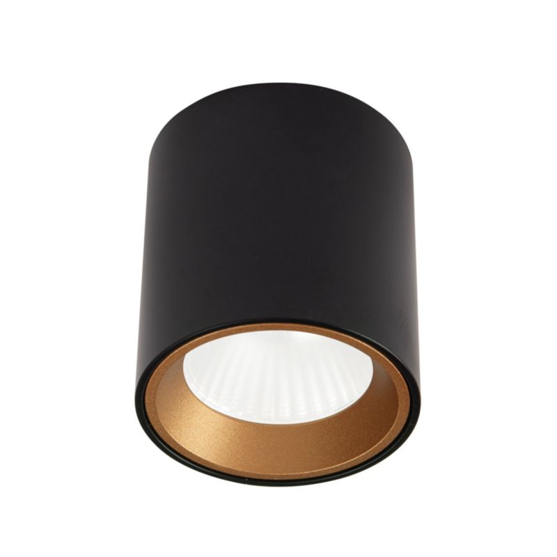 Reflektor sufitowy okrągły Maxlight TUB czarny LED 7W ciepła 3000K 572lm IP20 - 1 szt.