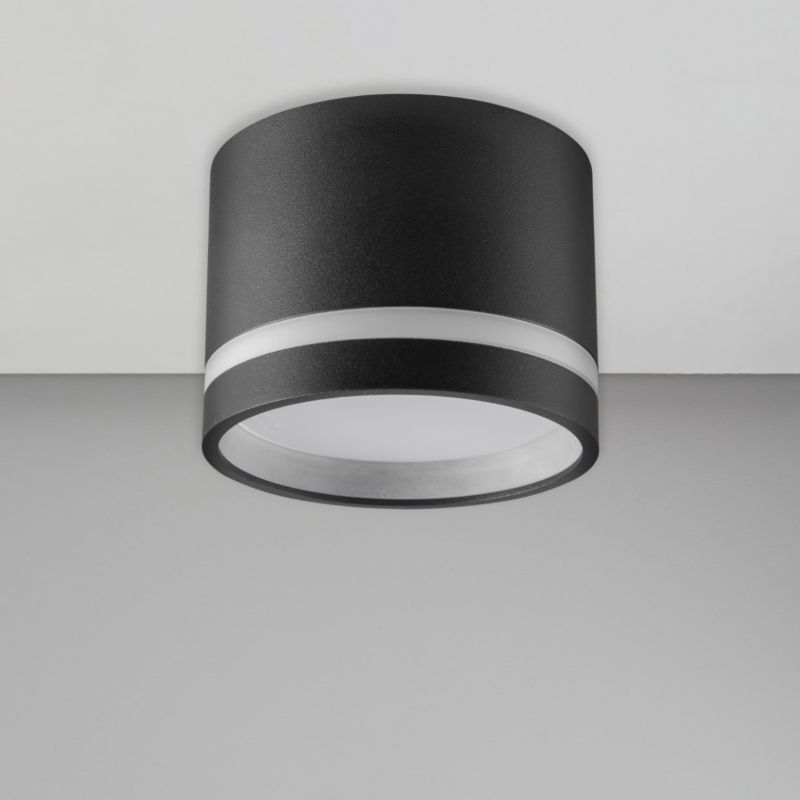 Reflektor sufitowy Polux Paris czarno-szary  1 x GX53 x 6W IP20 wym: 5,4 x 8,3 x 8,3 cm - 1 szt.