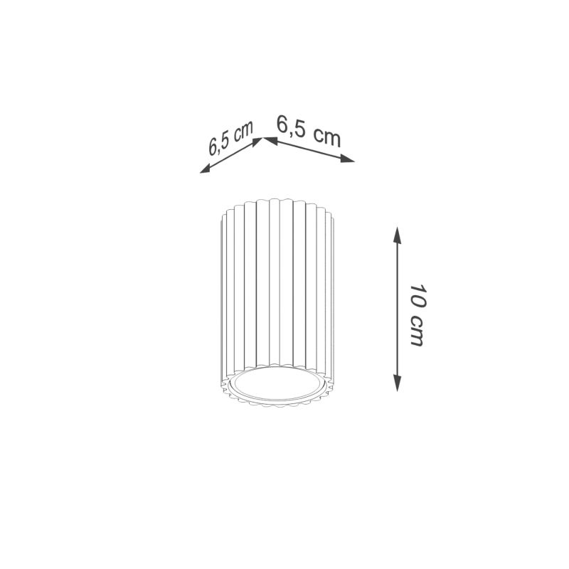 Reflektor sufitowy  Pure Lume GRAVIO czarny 1xGU10x10W IP20 wym:10x6,5x6,5cm - 1 szt.