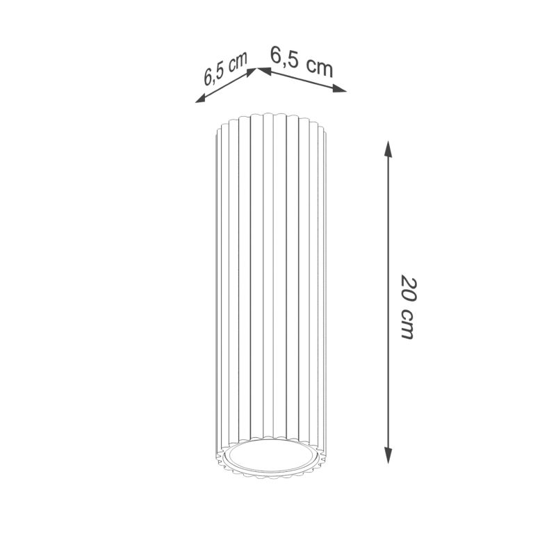 Reflektor sufitowy  Pure Lume GRAVIO czarny 1xGU10x10W IP20 wym:20x6,5x6,5cm - 1 szt.