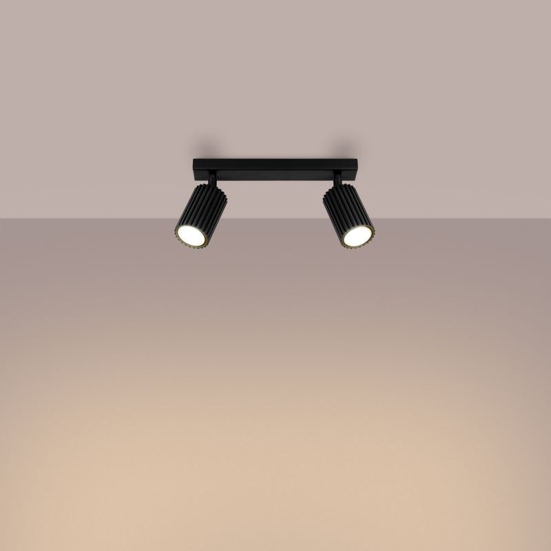 Reflektor sufitowy  Pure Lume GRAVIO czarny 2xGU10x10W IP20 wym:16,5x30x6,5cm - 1 szt.