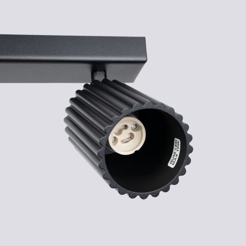 Reflektor sufitowy  Pure Lume GRAVIO czarny 2xGU10x10W IP20 wym:16,5x30x6,5cm - 1 szt.