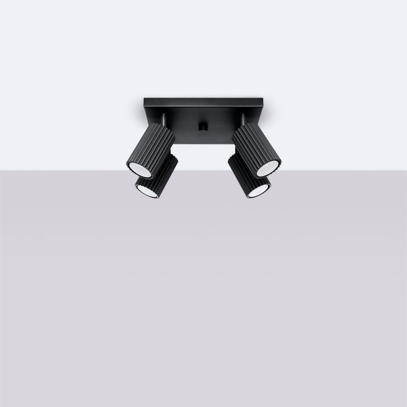 Reflektor sufitowy  Pure Lume GRAVIO czarny 4xGU10x10W IP20 wym:16,5x25x25cm - 1 szt.