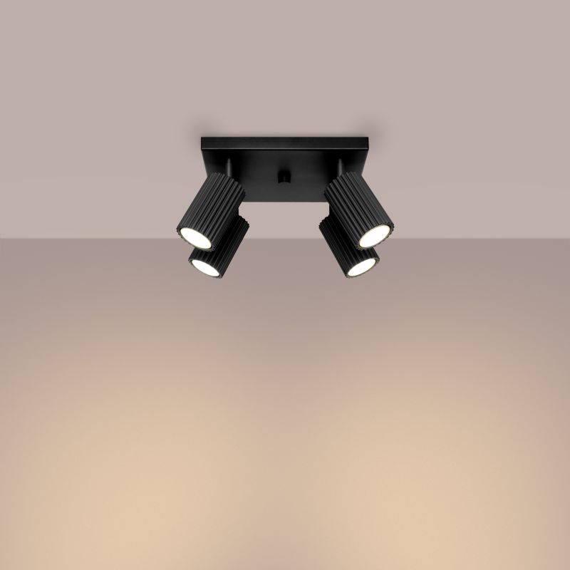 Reflektor sufitowy  Pure Lume GRAVIO czarny 4xGU10x10W IP20 wym:16,5x25x25cm - 1 szt.
