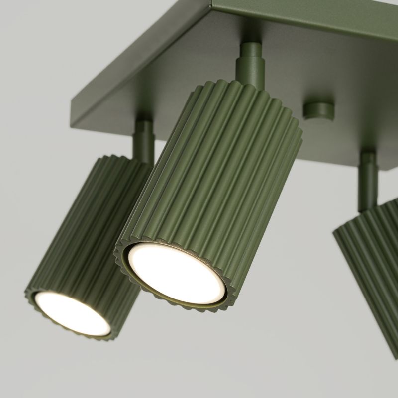 Reflektor sufitowy  Pure Lume GRAVIO zielony oliwkowy 4xGU10x10W IP20 wym:16,5x25x25cm - 1 szt.