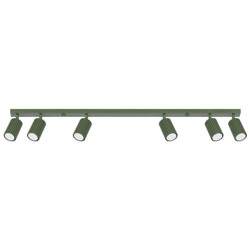 Reflektor sufitowy  Pure Lume GRAVIO zielony oliwkowy 6xGU10x10W IP20 wym:16,5x117x6,5cm - 1 szt.