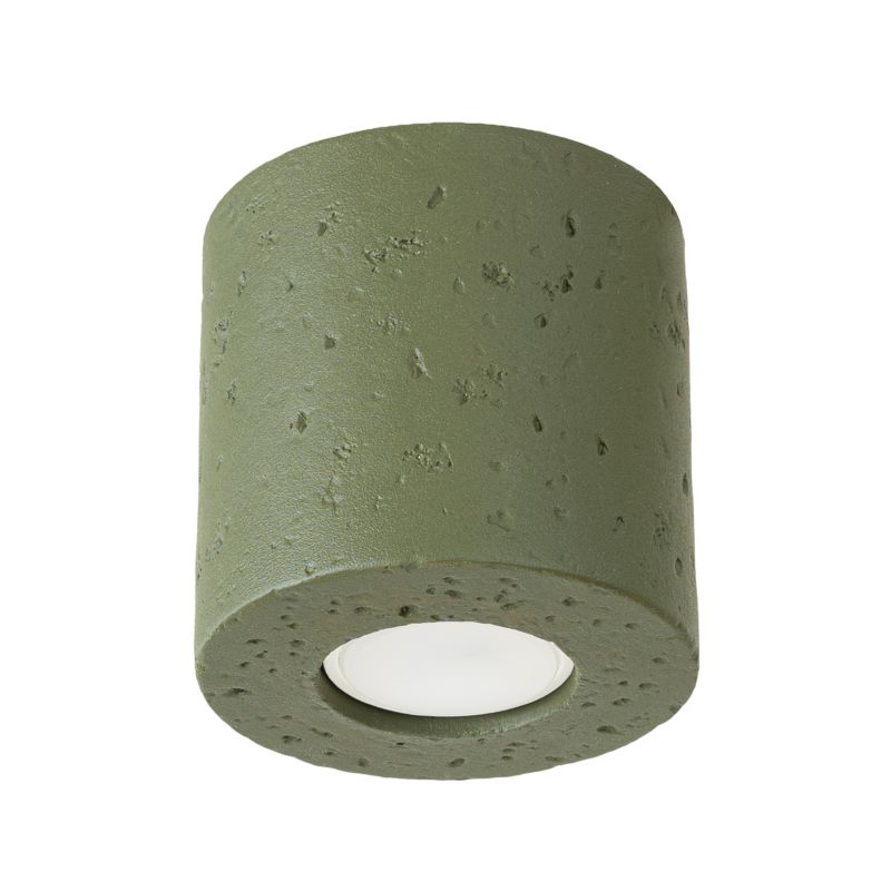 Reflektor sufitowy  Pure Lume RONDEO zielony oliwkowy 1xGU10x10W IP20 wym:10x10x10cm - 1 szt.