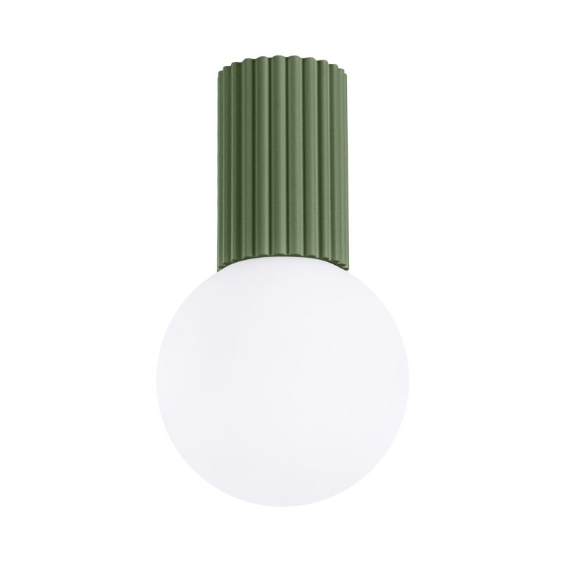 Reflektor sufitowy  Pure Lume SFERA zielony oliwkowo-biały 1xG9x8W IP44 wym:21x12x12cm - 1 szt.