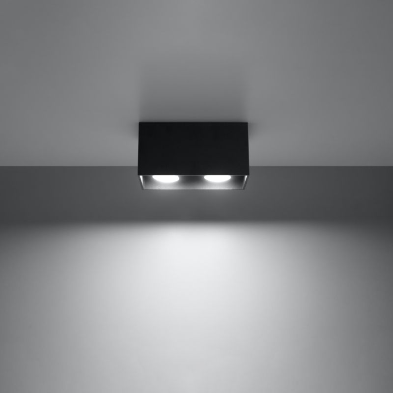 Reflektor sufitowy  Pure Lume TETRIS czarny 2xGU10x40W IP20 wym:10x20x10cm - 1 szt.