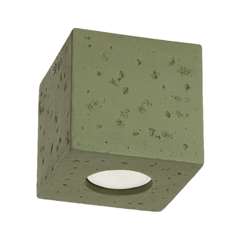 Reflektor sufitowy  Pure Lume TETRIS zielony oliwkowy 1xGU10x10W IP20 wym:10x10x10cm - 1 szt.