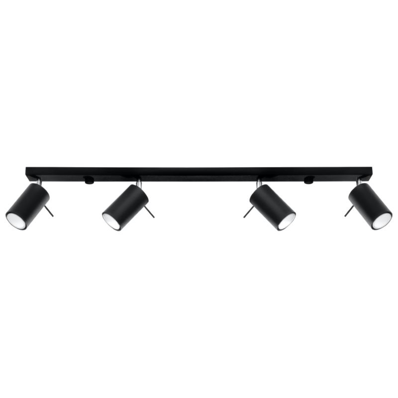 Reflektor sufitowy  Pure Lume TORQUE czarny-chromowany 4xGU10x40W IP20 wym:6x81x16cm - 1 szt.