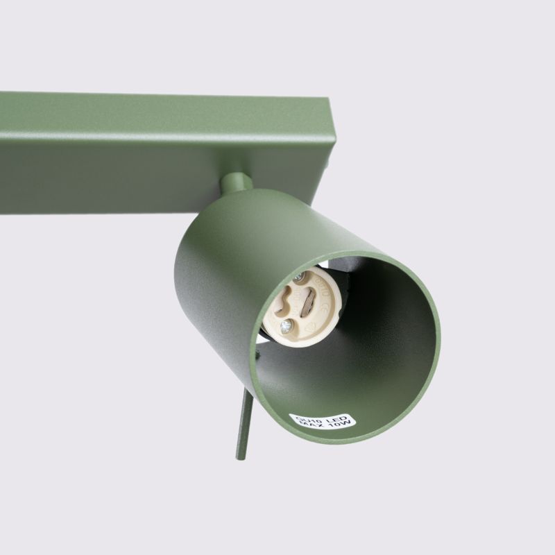 Reflektor sufitowy  Pure Lume TORQUE zielony oliwkowy 3xGU10x10W IP20 wym:17x45x6cm - 1 szt.