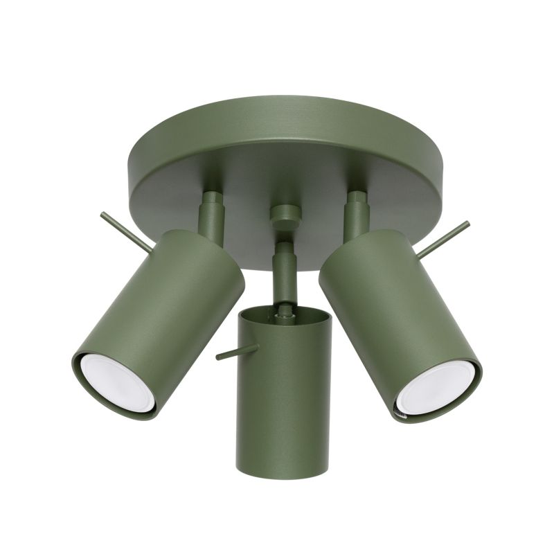 Reflektor sufitowy  Pure Lume TORQUE zielony oliwkowy 3xGU10x10W IP20 wym:18,5x19,5x19,5cm - 1 szt.