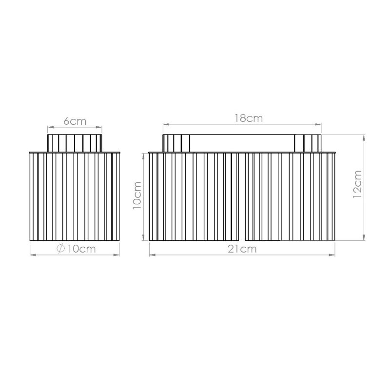 Reflektor sufitowy  Pure Lume VISTAO czarny 2xGU10x10W IP20 wym:12x21x10cm - 1 szt.
