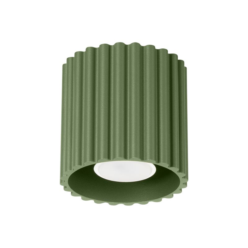 Reflektor sufitowy  Pure Lume VISTAO zielony oliwkowy 1xGU10x10W IP20 wym:10x10x10cm - 1 szt.