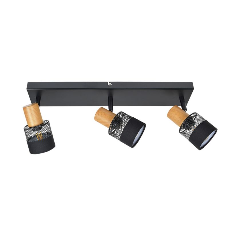 Reflektor sufitowy ruchomy Italux Coletta czarny 3xE14x4W IP20 wym:16x45x12cm - 1 szt.
