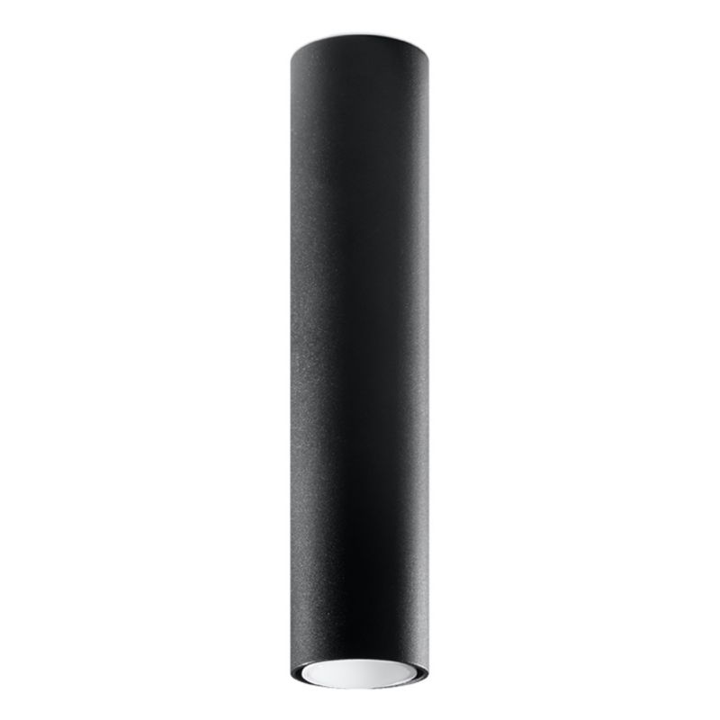 Reflektor sufitowy Sollux Lighting Lagos  czarny  1 x GU10 x 40W IP20 wym: 6 x 6 cm - 1 szt.