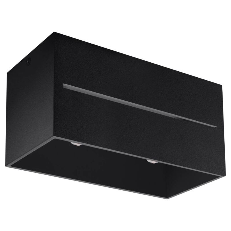 Reflektor sufitowy Sollux Lighting Lobo Maxi czarny  2 x G9 x  IP20 wym: 10 x 10 x 20 cm - 1 szt.