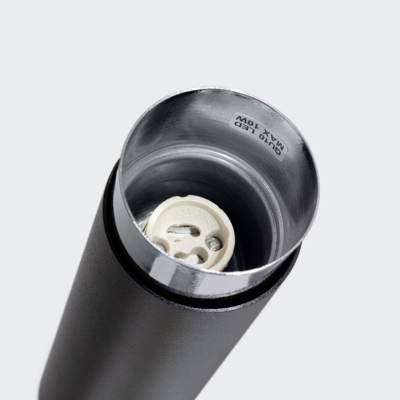 Reflektor sufitowy Sollux Lighting Nero czarny-chromowany  1 x GU10 x  IP20 wym: 22,5 x 6 x 6 cm - 1 szt.