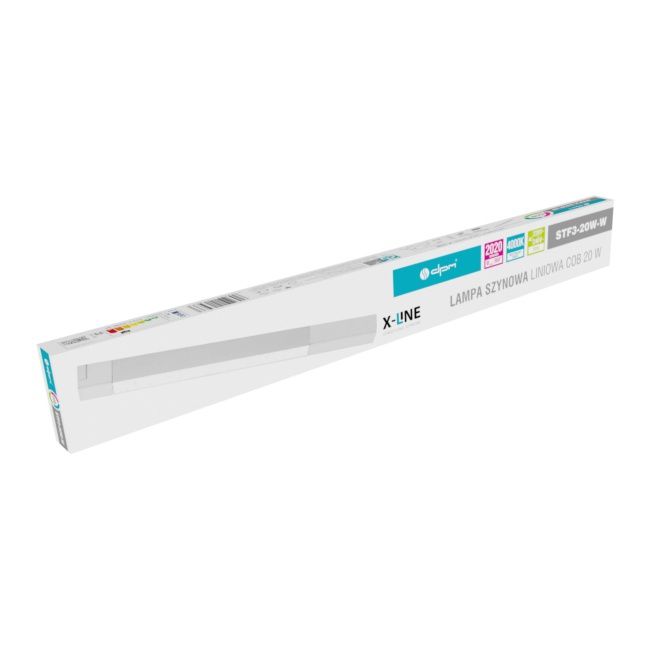 Reflektor szynowy LED DPM X-Line liniowy 20 W biały mat