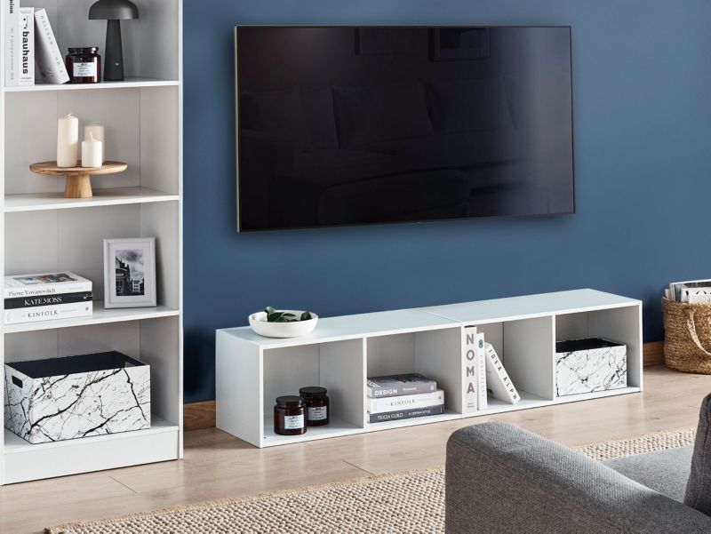 Regał 4 półki Winnipeg 143 cm Biały 1 szt.