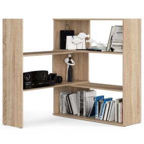 Regał Akord TWIST Dąb Sonoma 173,6 cm kolor Dąb Sonoma mat 3 półki 173,6x30x109,3 cm 1 szt.
