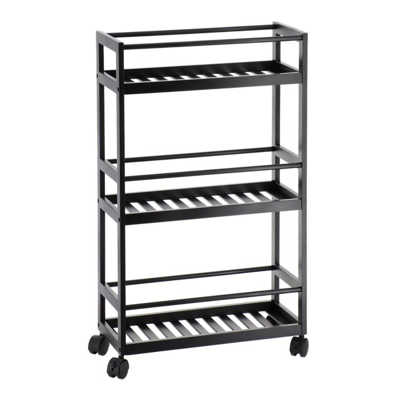 Regał łazienkowy Toyes 3-poziomy Tendance czarny 75 cm 1 szt.