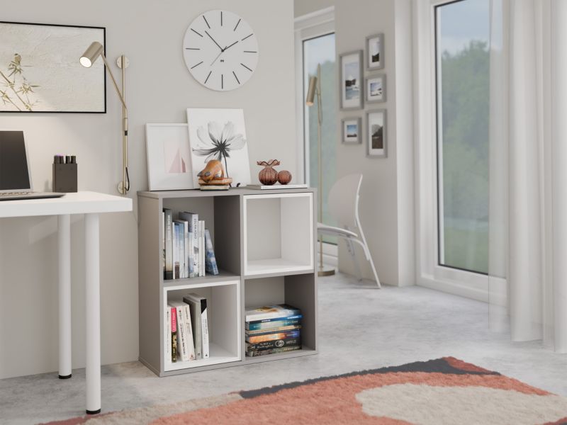 Regał Komorowy Topeshop Malax 2x2 Glina 30x74x75 cm 1 szt.