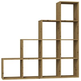 Regał Komorowy Topeshop Schodkowy Poziomowy Step Rs-40 Dąb Artisan 30x153x153 cm 1 szt.
