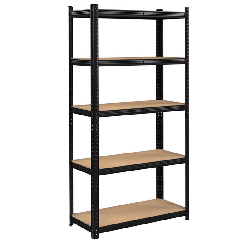 Regał magazynowy Gockowiak 5 poziomów czarny 875 kg 180 x 90 x 30 cm - 1 szt