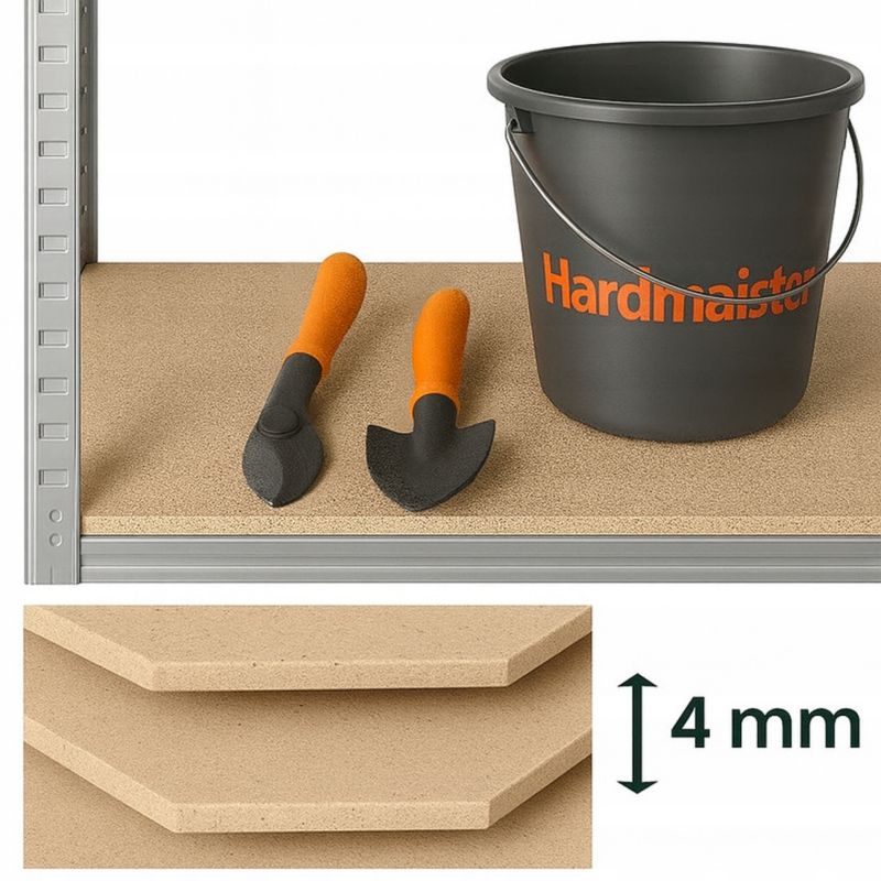 Regał Magazynowy Hardmaister Metalowy Garażowy do garażu  180x90x30cm 875kg MOCNY 1 szt
