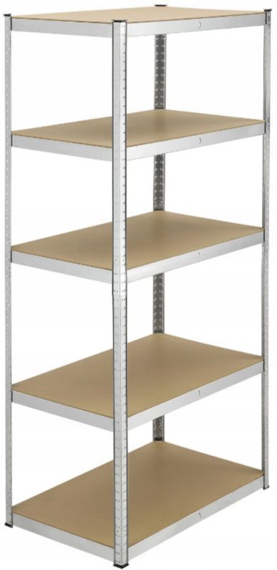 Regał metalowy magazynowy 5 półki FUNFIT HOME&OFFICE do piwnicy garażu 180x90x30cm 875kg 1 szt.
