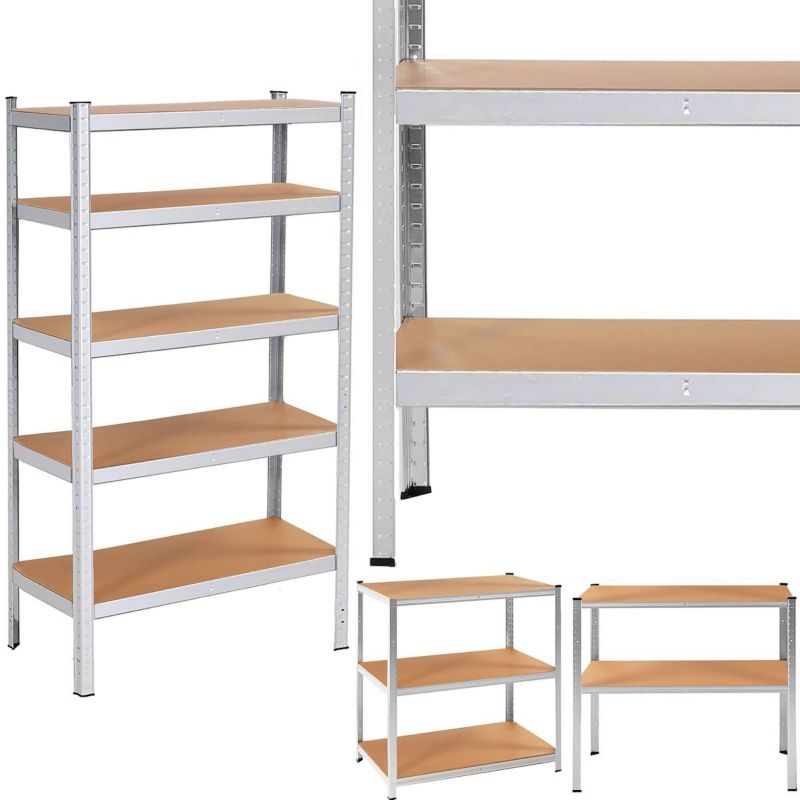 Regał metalowy magazynowy Springos 5 półek 180x100x60cm 1000 kg do garażu, piwnicy 1 szt.