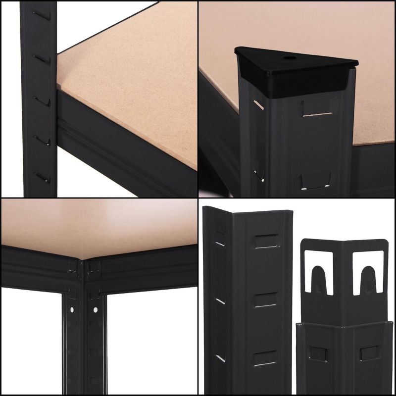 Regał metalowy magazynowy Springos z 5 półkami 150x75x30cm do piwnicy, garażu 1 szt.